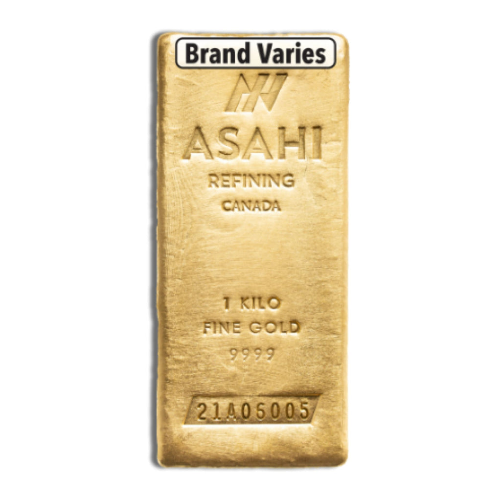 1 Kilo LBMA Eligible Gold Bar - Varied Mints